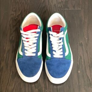 Vans Unisex Blue and Green Sneaker
